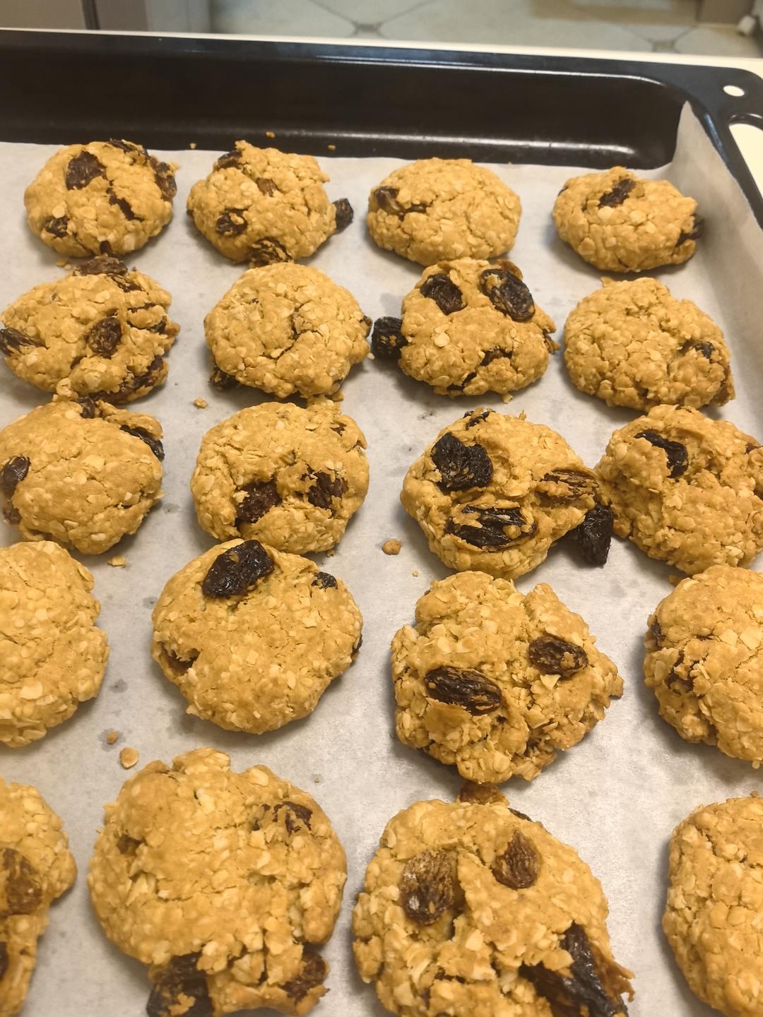 神仙配方📝最好吃的葡萄干燕麦曲奇，没有之一