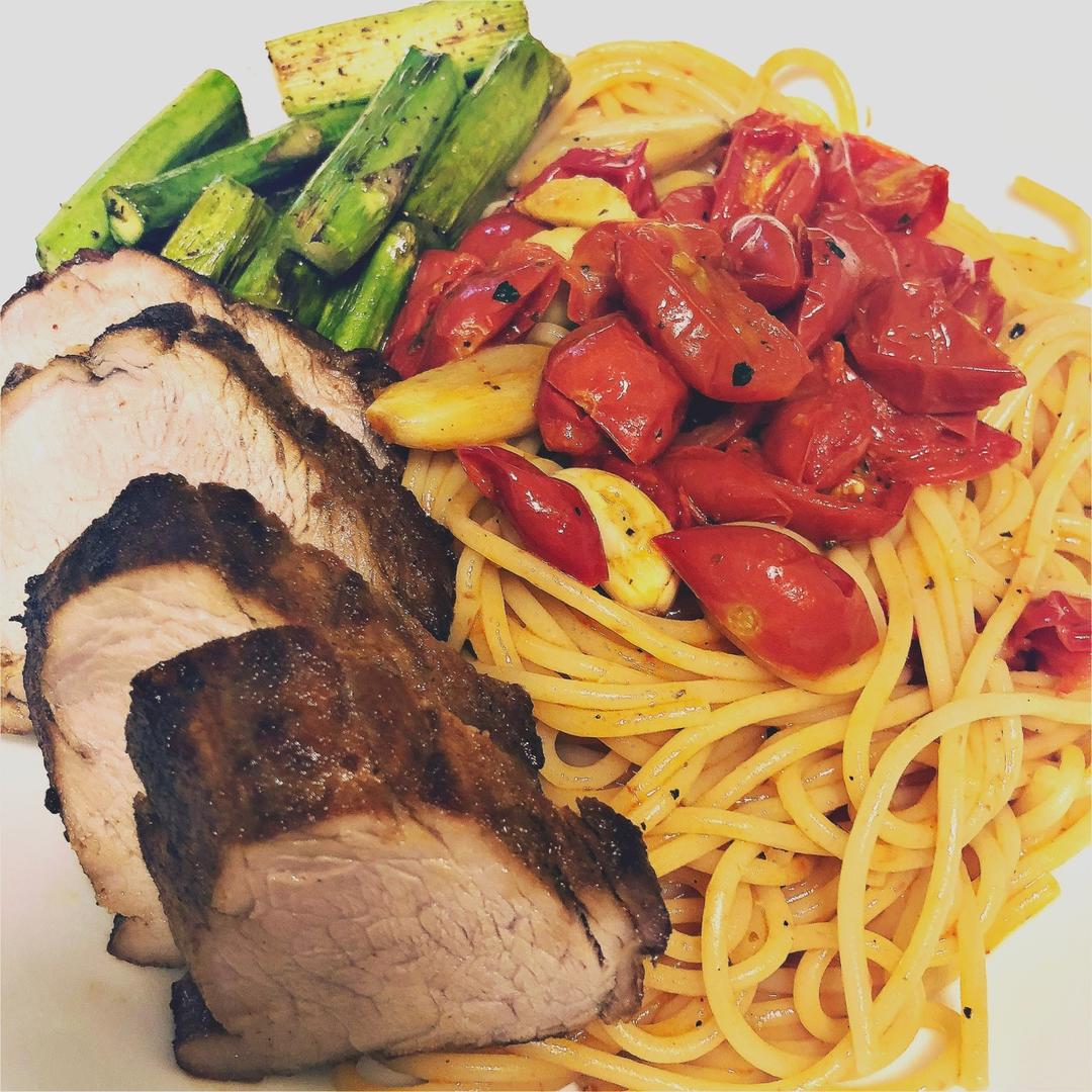 烤猪里脊配番茄salsa（庄祖宜）