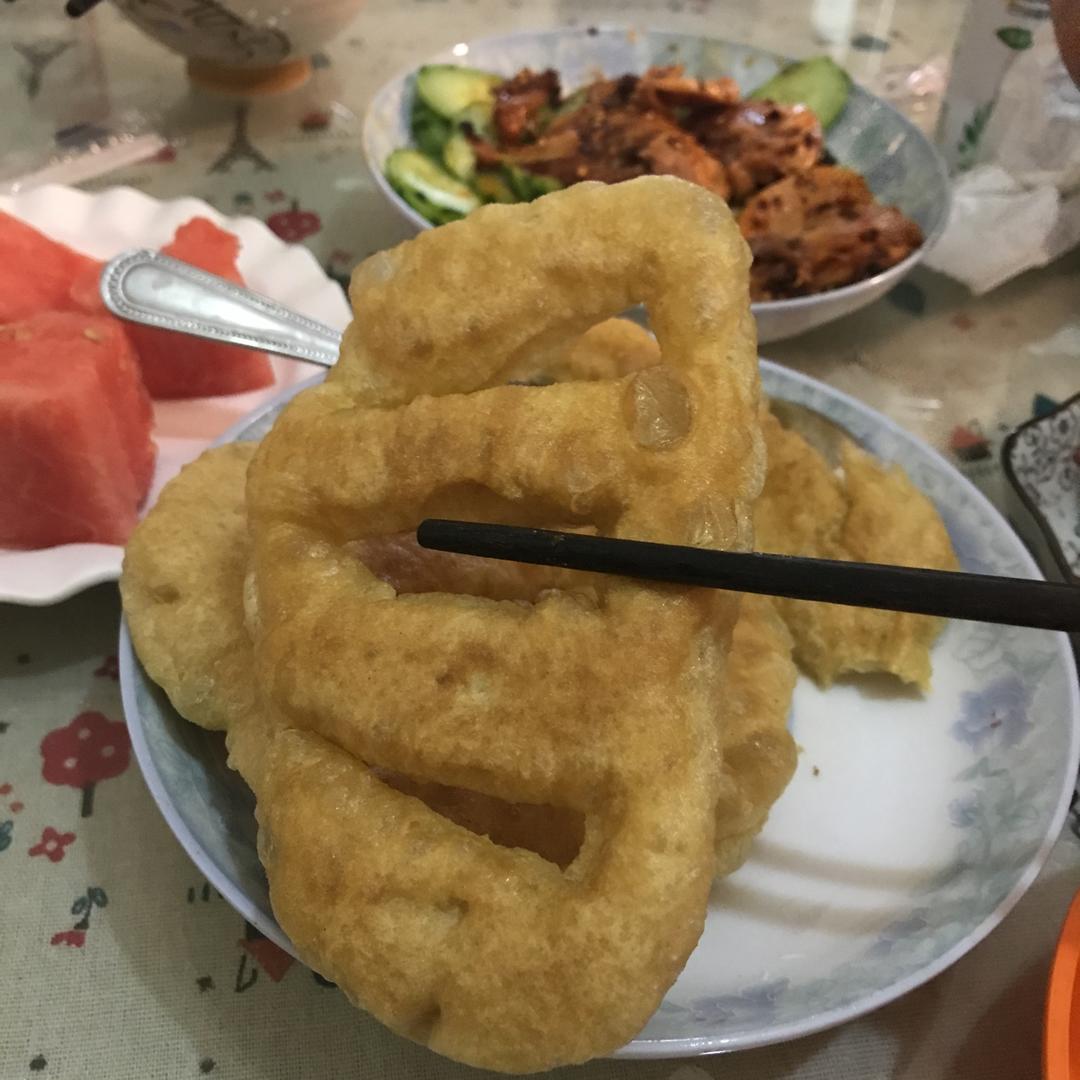 炸油饼、糖油饼
