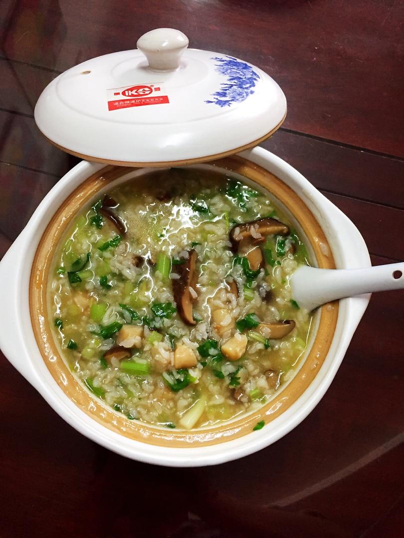 鲜虾干贝粥