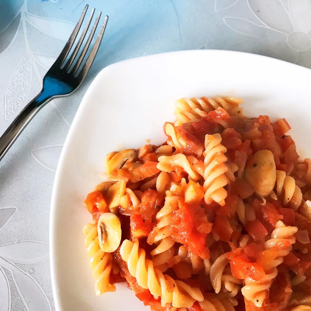 培根番茄意大利面
