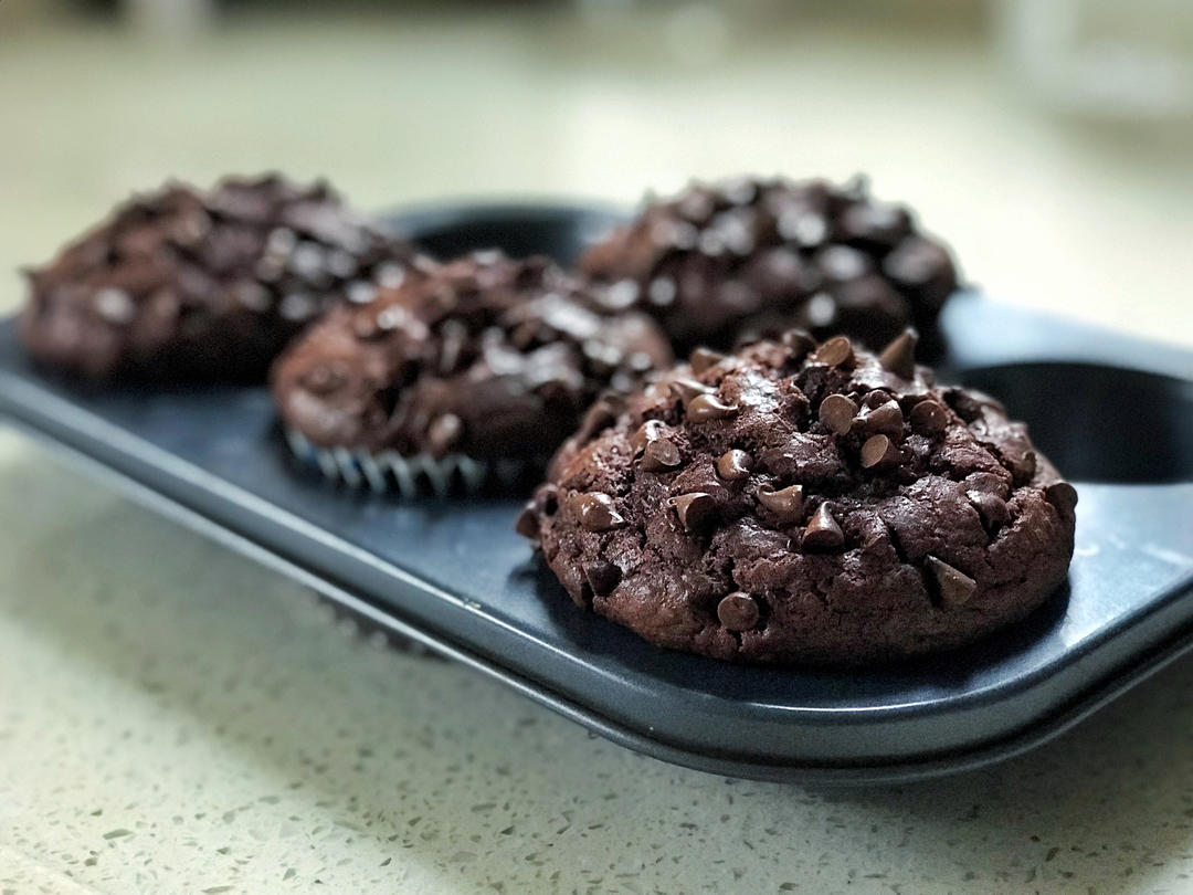 在家做巧克力蘑菇头麦芬蛋糕🍫