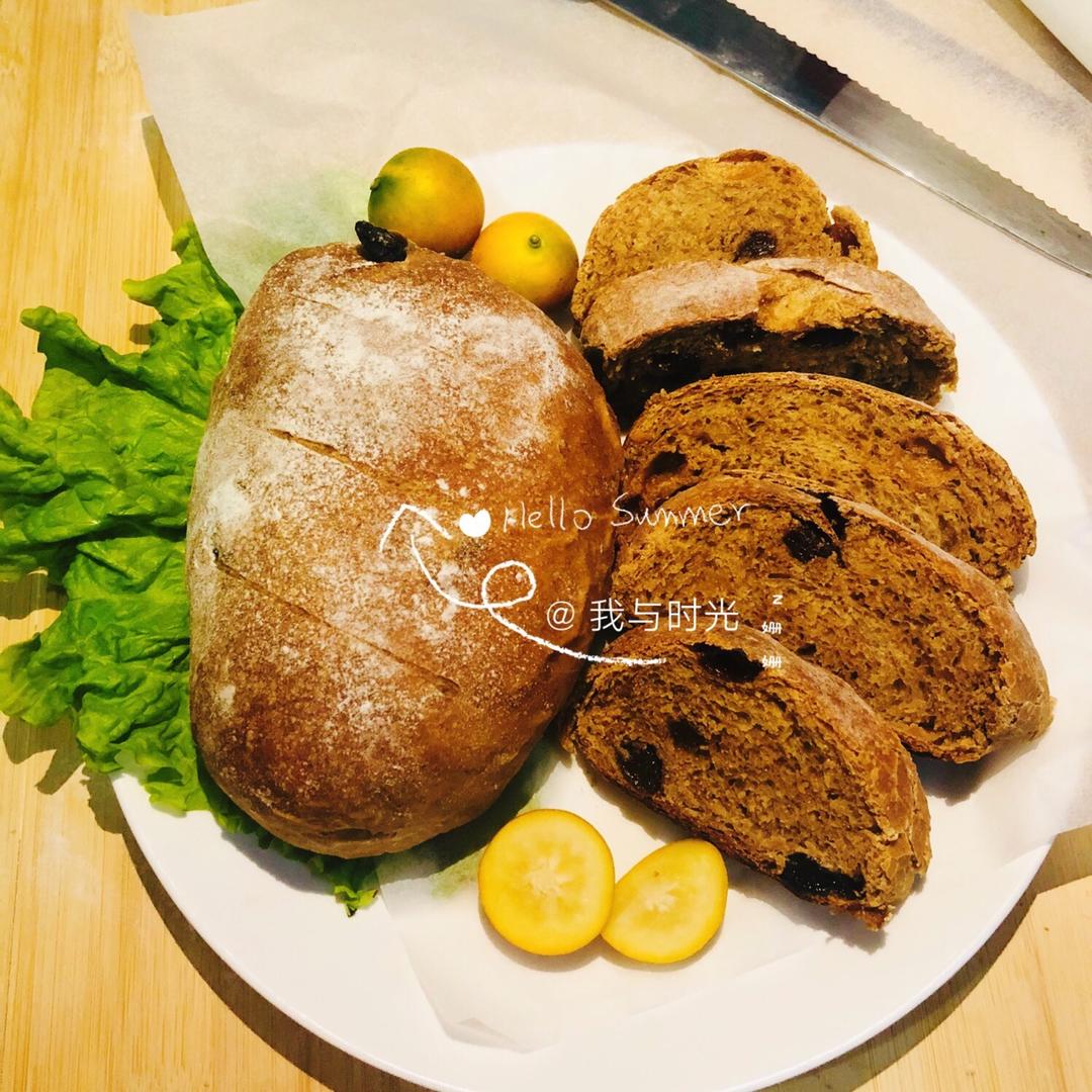 全麦蔓越莓软式欧包（免揉）