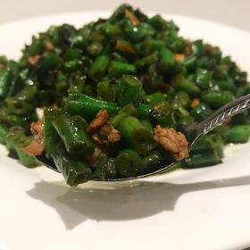 干煸榄菜肉末豆角