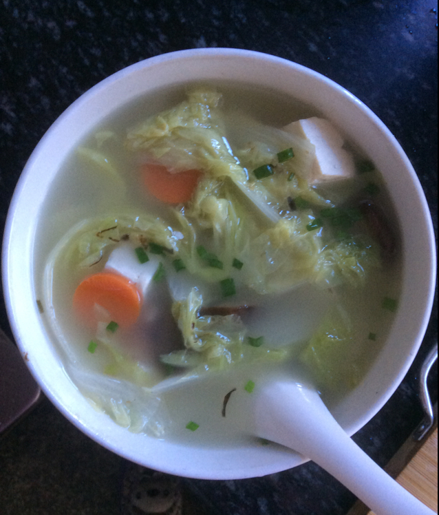 大白菜三丝豆腐汤