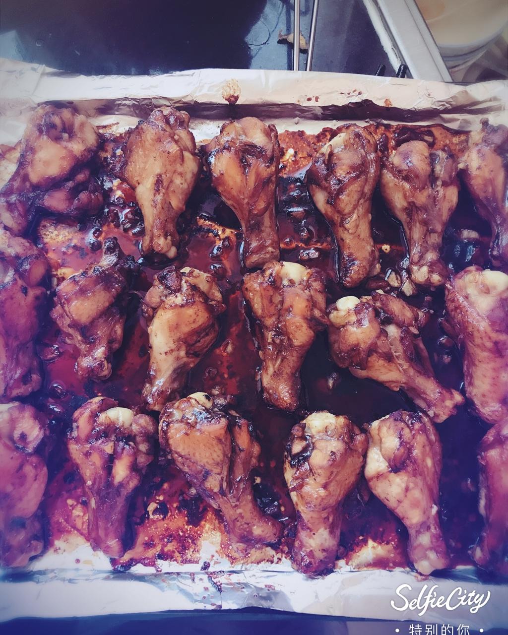 蒜香烤鸡翅根