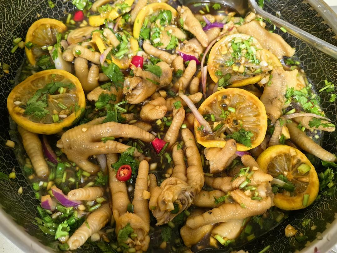 🍋柠檬百香果🌶️酸辣网红鸡爪