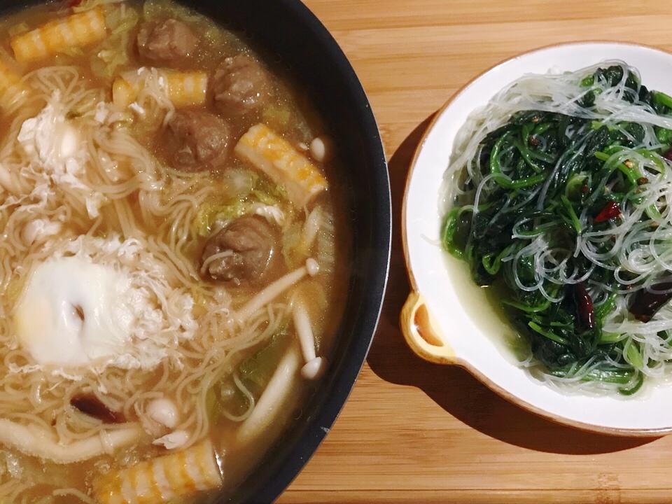 菠菜粉丝