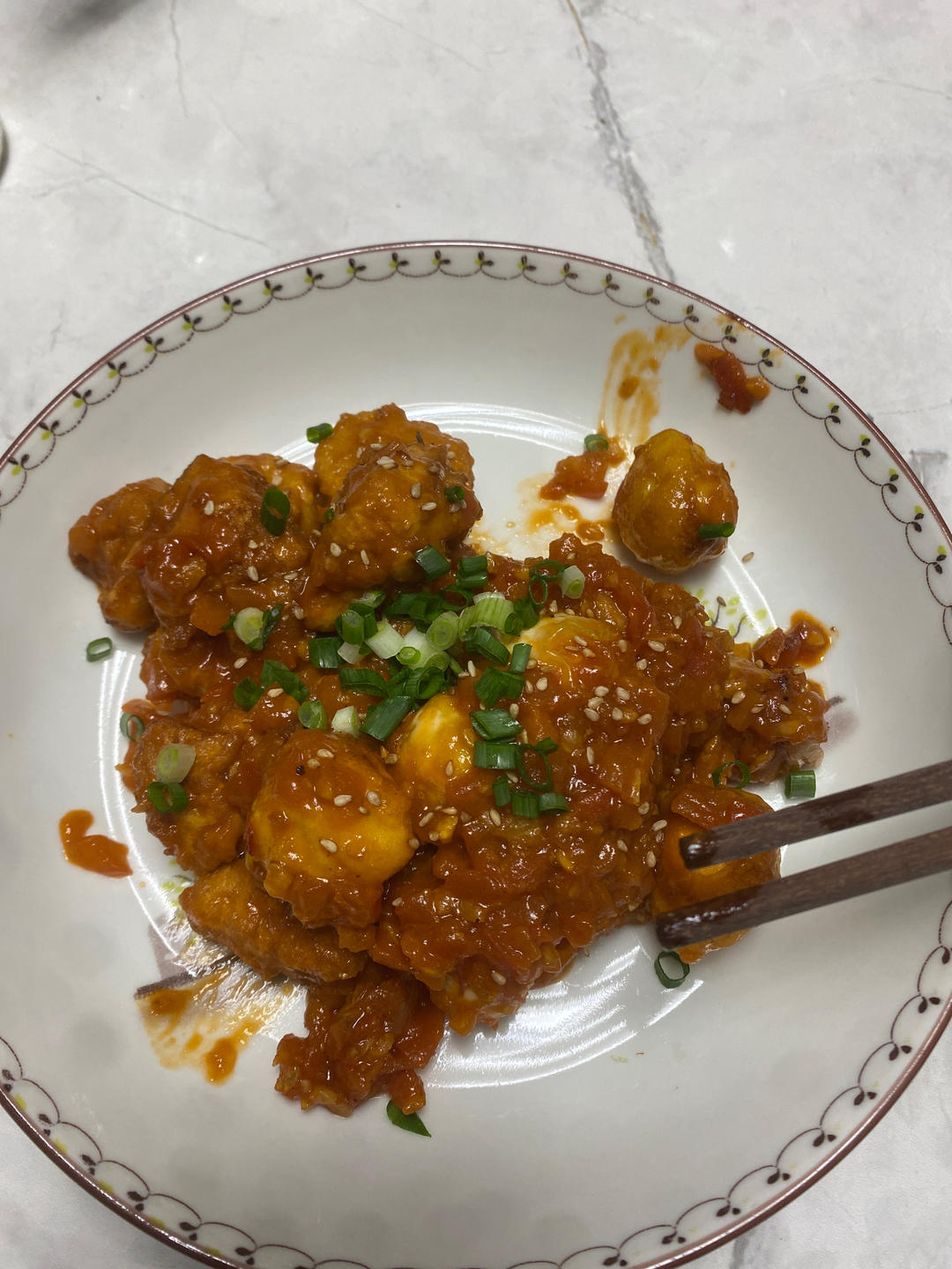 茄汁虎皮鹌鹑蛋