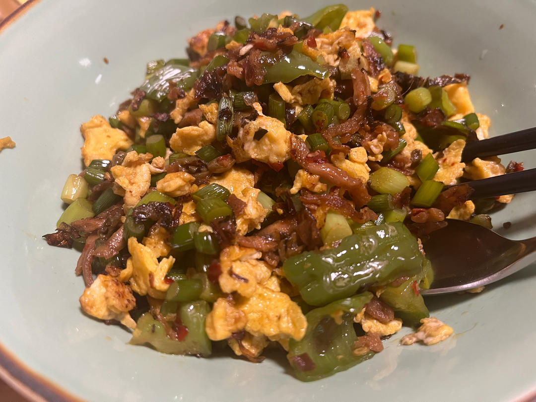 鸡蛋炒外婆菜(下饭菜)