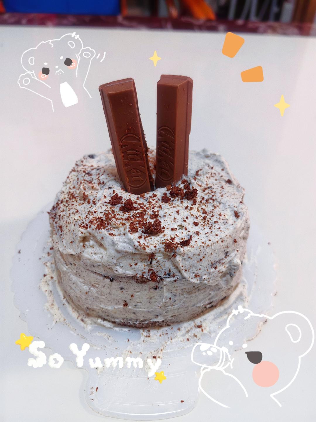 四寸迷你一人食大满足 |「奥利奥咸奶油巧克力草莓蛋糕」