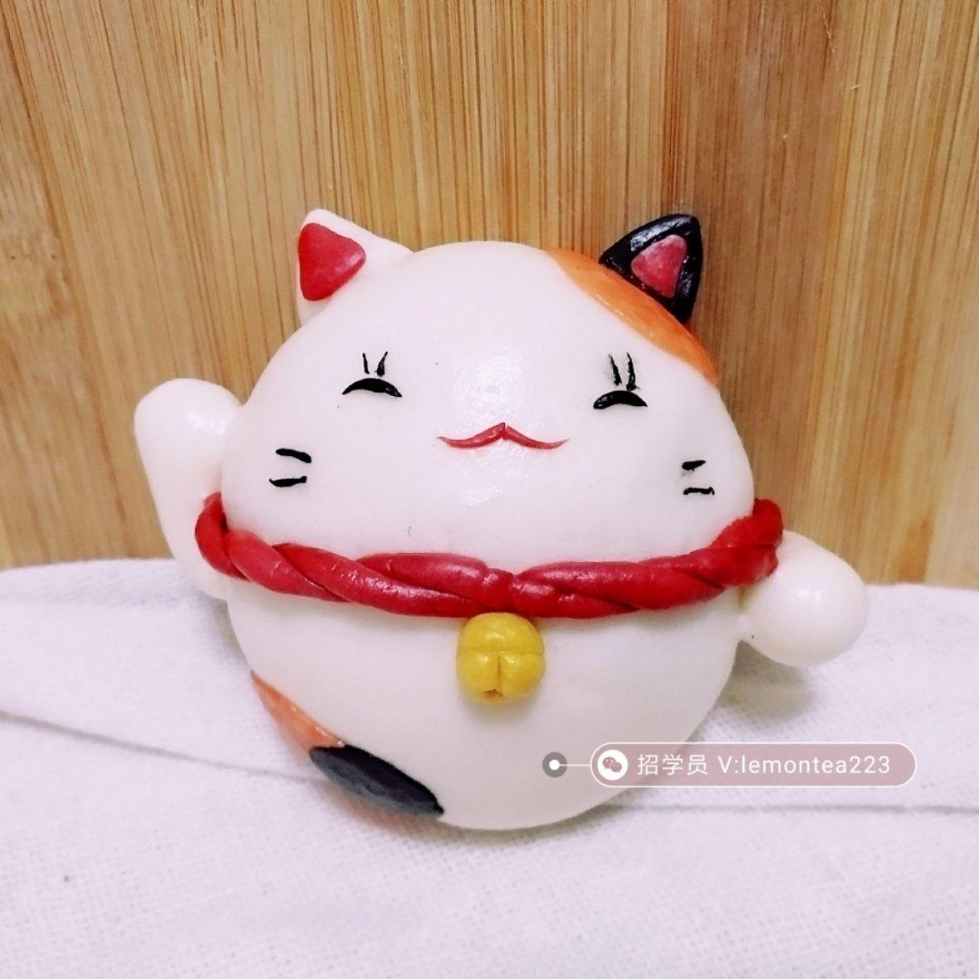 招财猫卡通包造型馒头