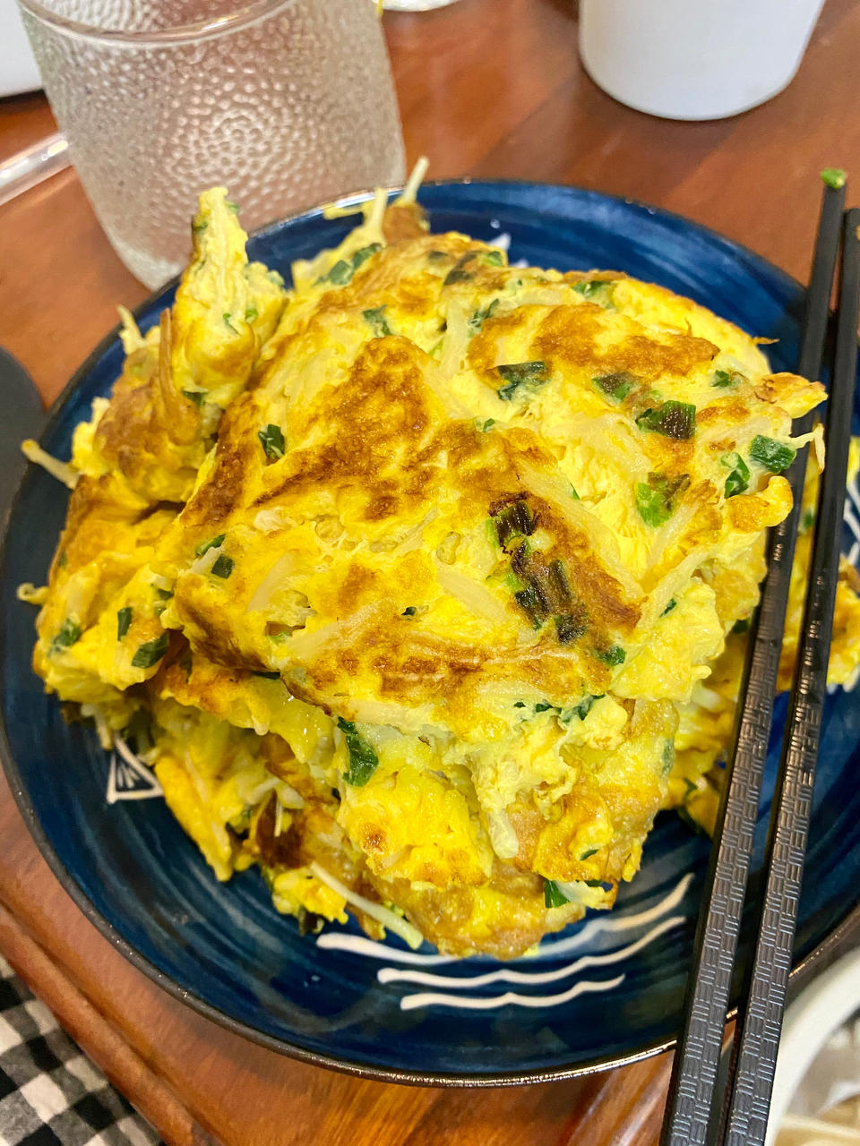 减肥餐：金针菇鸡蛋饼