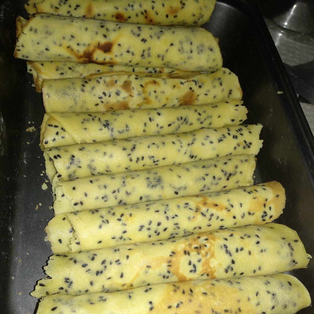 平底锅脆皮蛋卷
