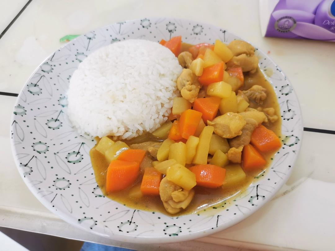 咖喱鸡肉饭