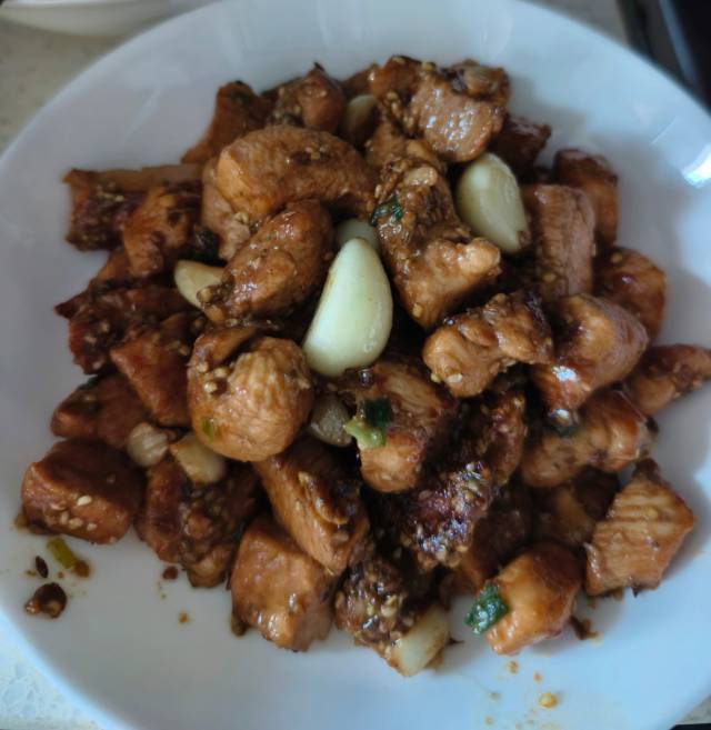 孜然蒜香鸡胸肉