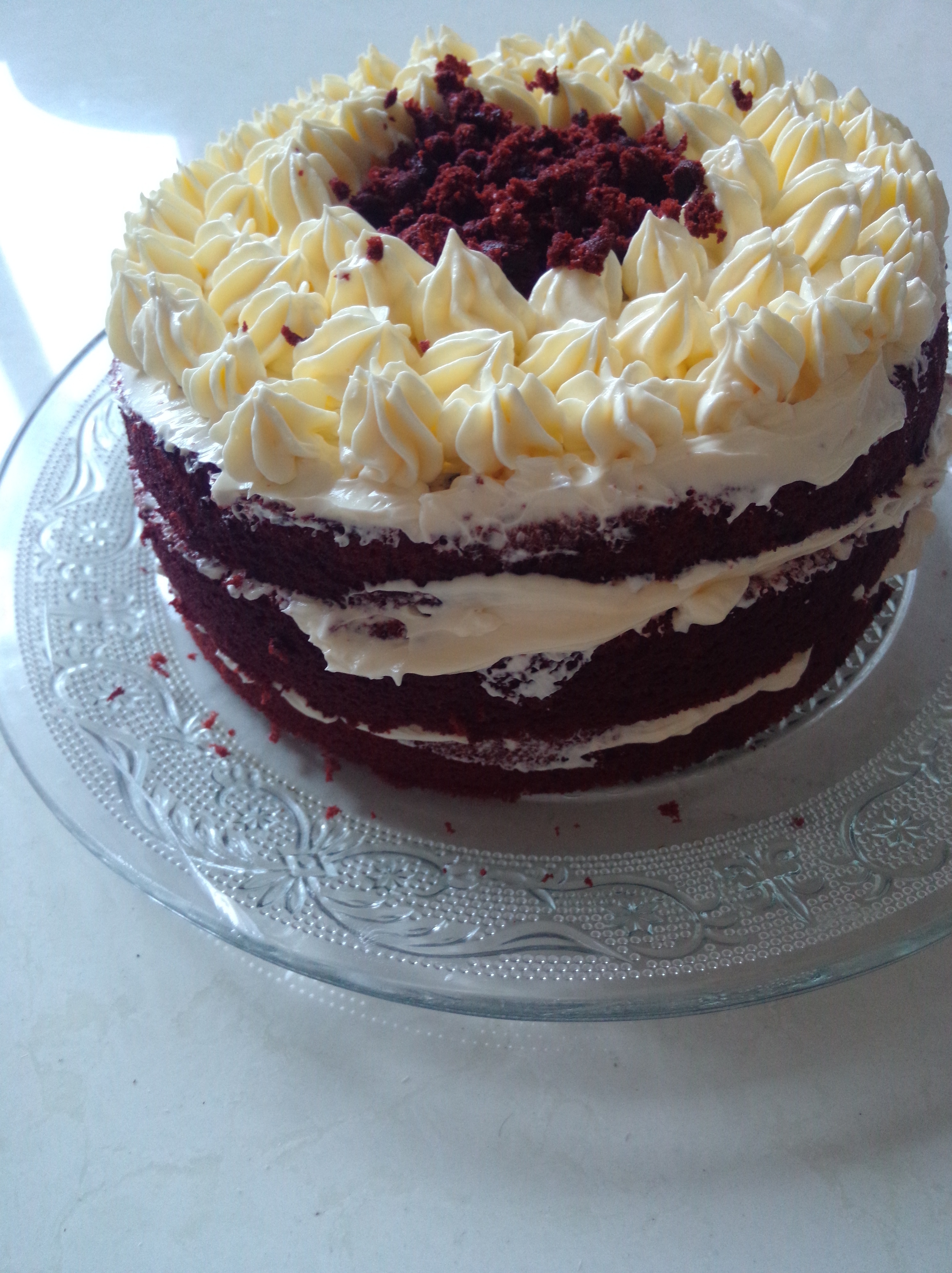 红丝绒裸蛋糕