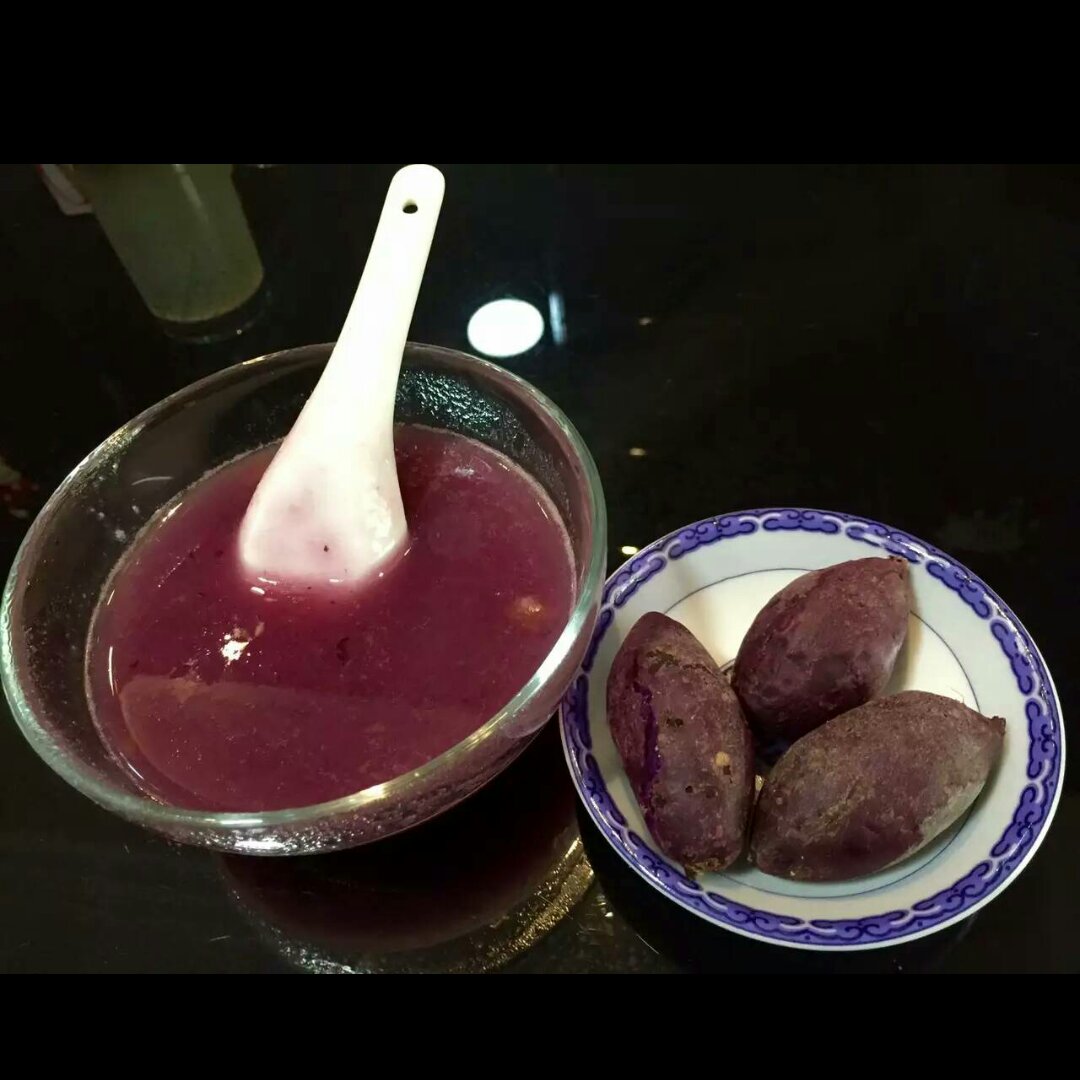 紫薯银耳羹！（快捷版的）