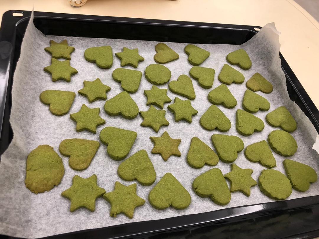 心形抹茶饼干