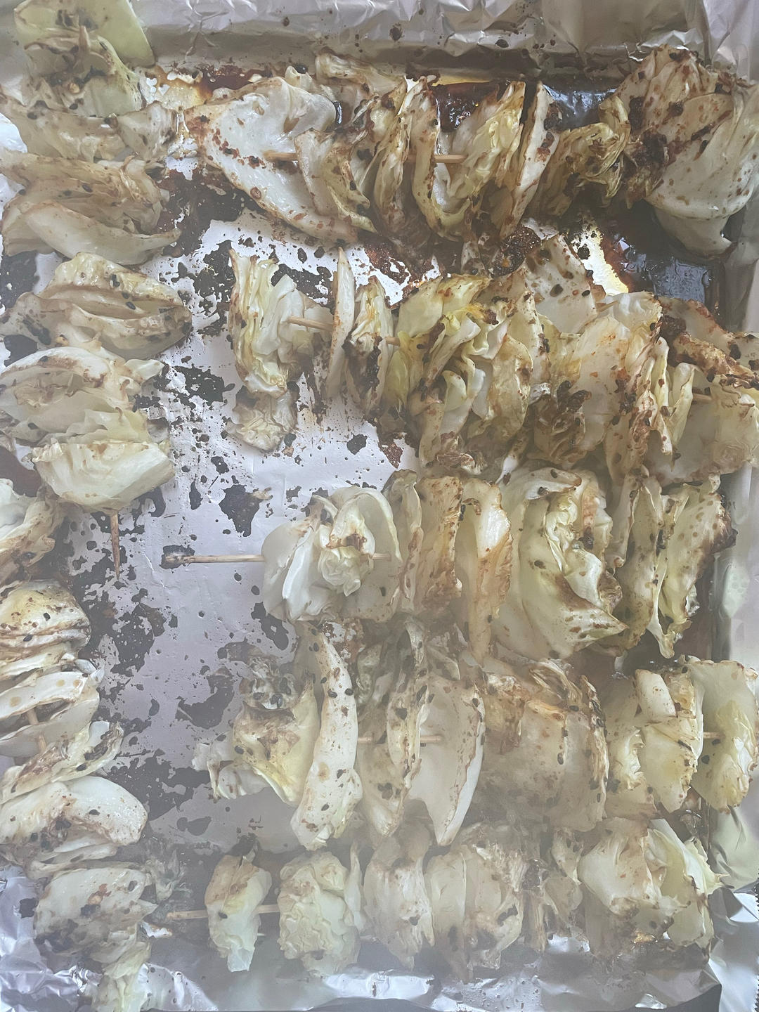 烤包菜 快手健康无油素烧烤