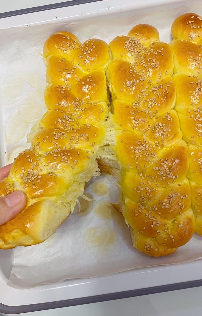 酸奶辫子面包（一次发酵）