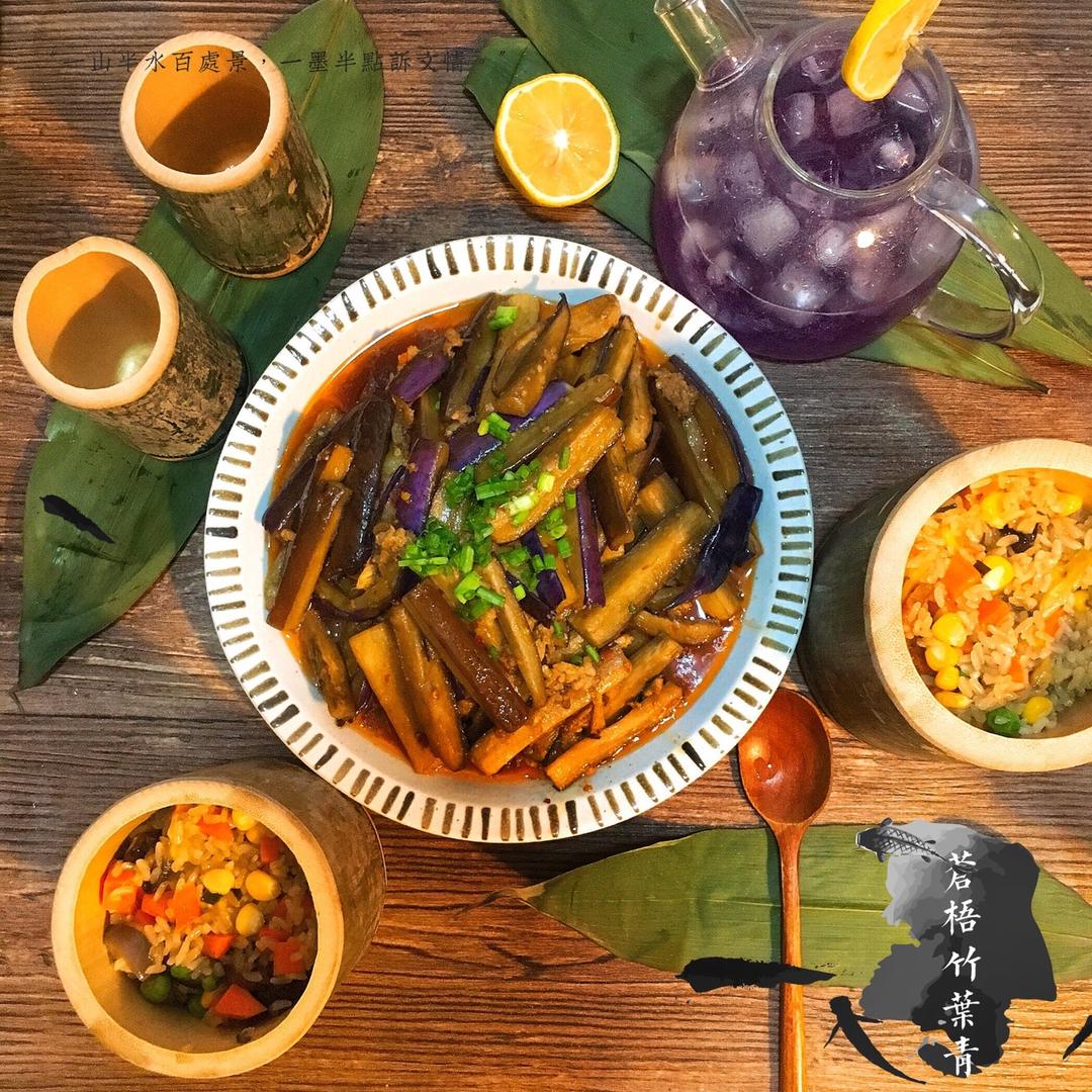 红烧肉沫茄子