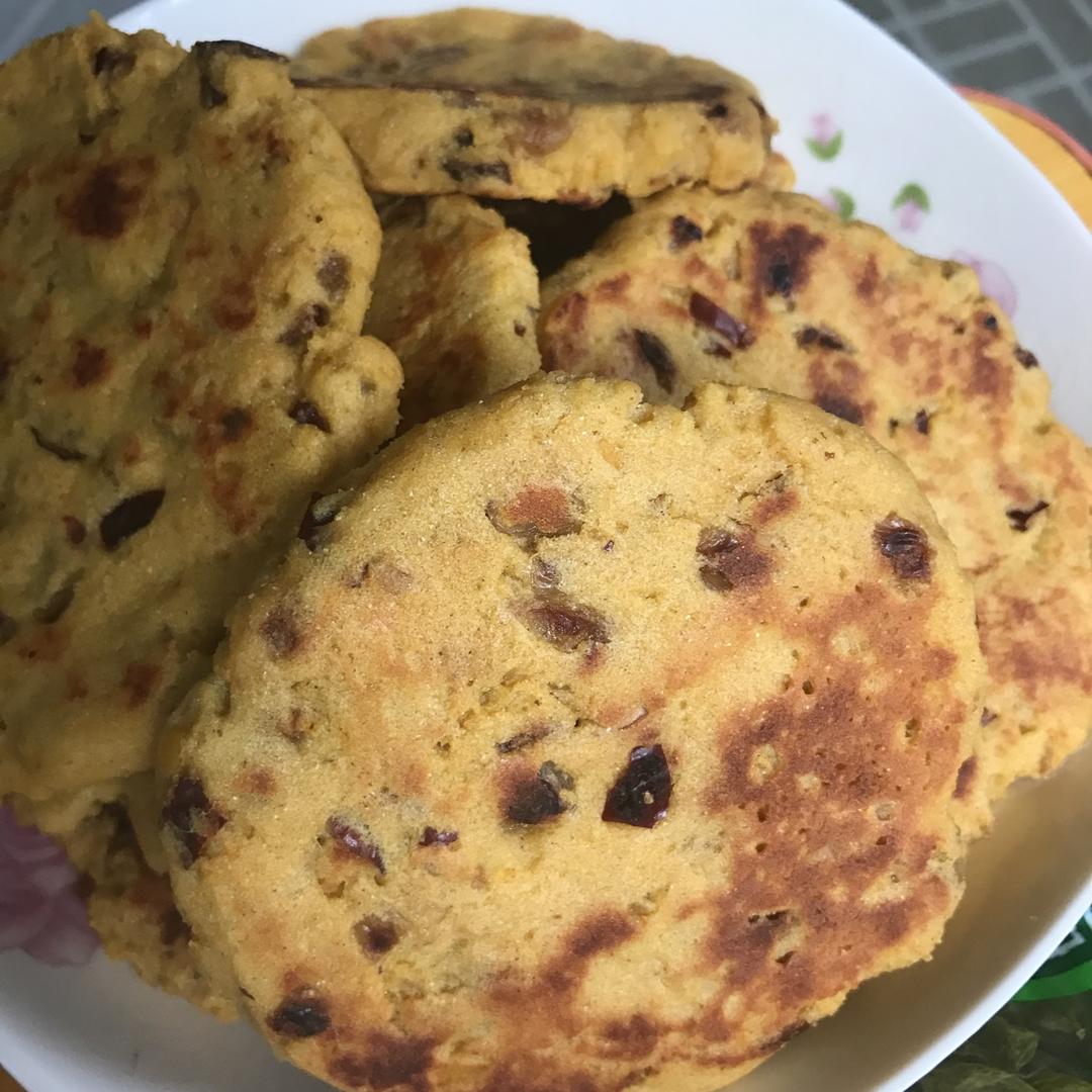 健康粗粮红薯玉米小饼