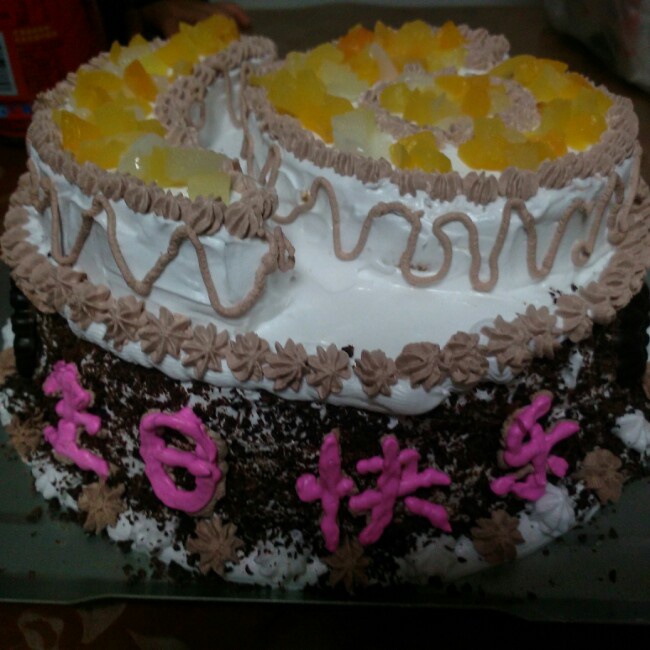 妈妈60岁的生日蛋糕