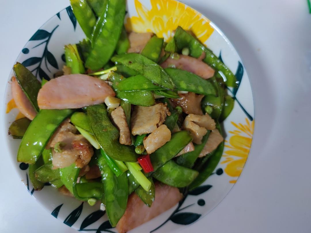 荷兰豆炒肉