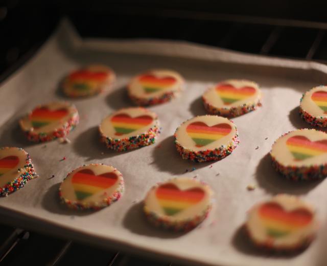情人节彩虹饼干的做法