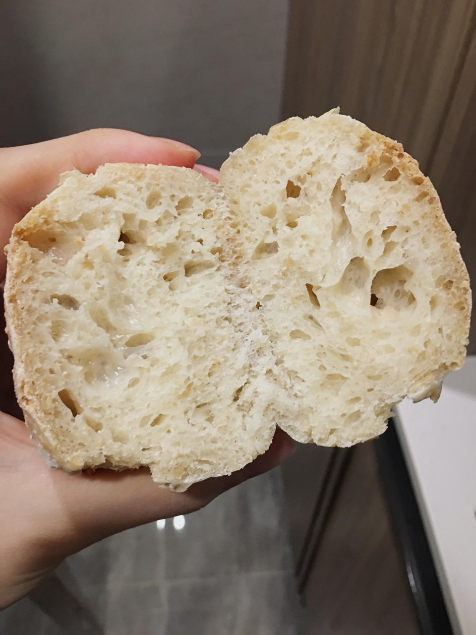 在家做意大利拖鞋面包恰巴塔无糖无油（Ciabatta）