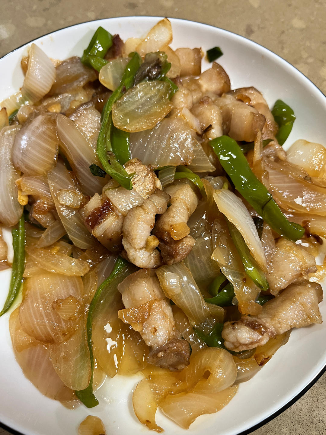 下饭菜：洋葱青椒炒肉片