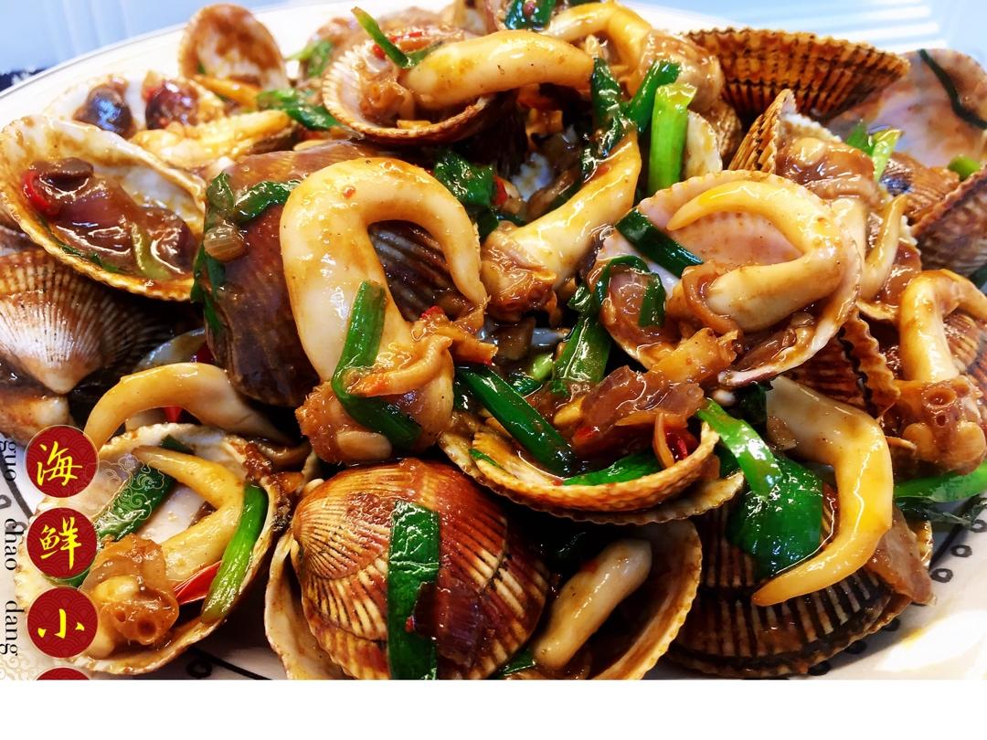 清龄悦做的辣炒小海鲜08悦悦家天津卫