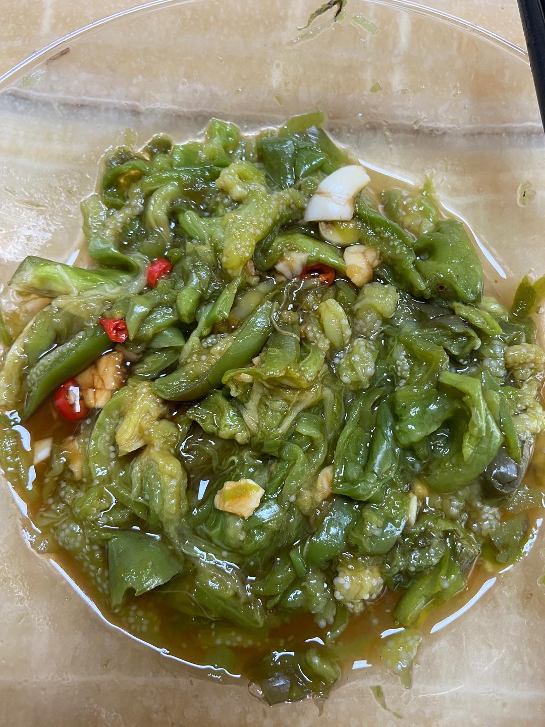 凉拌秋茄的做法