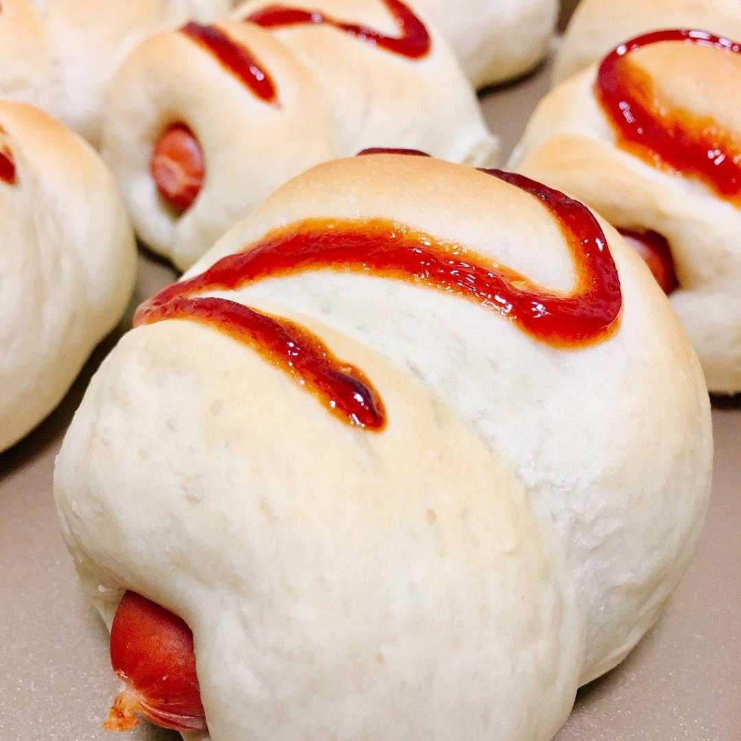 肠仔包(基本汤种面团）