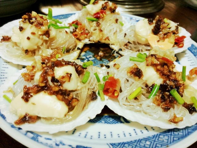 蒜蓉粉丝蒸扇贝