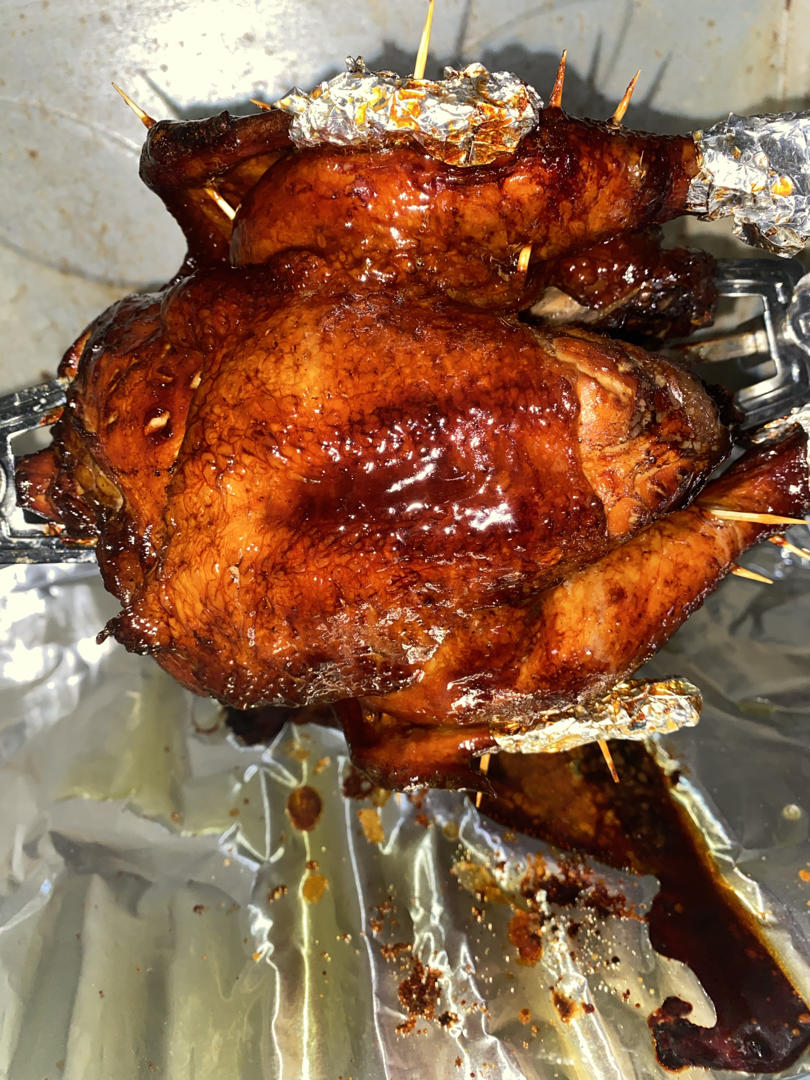 外酥里嫩的蜜汁脆皮烤鸡