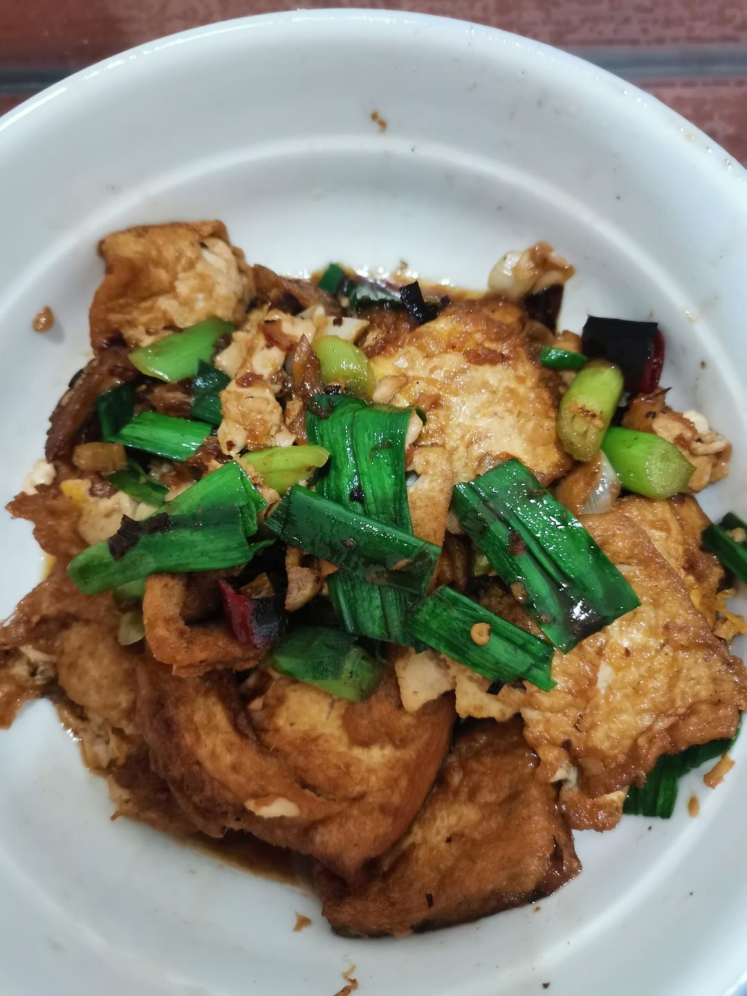 焖煎豆腐