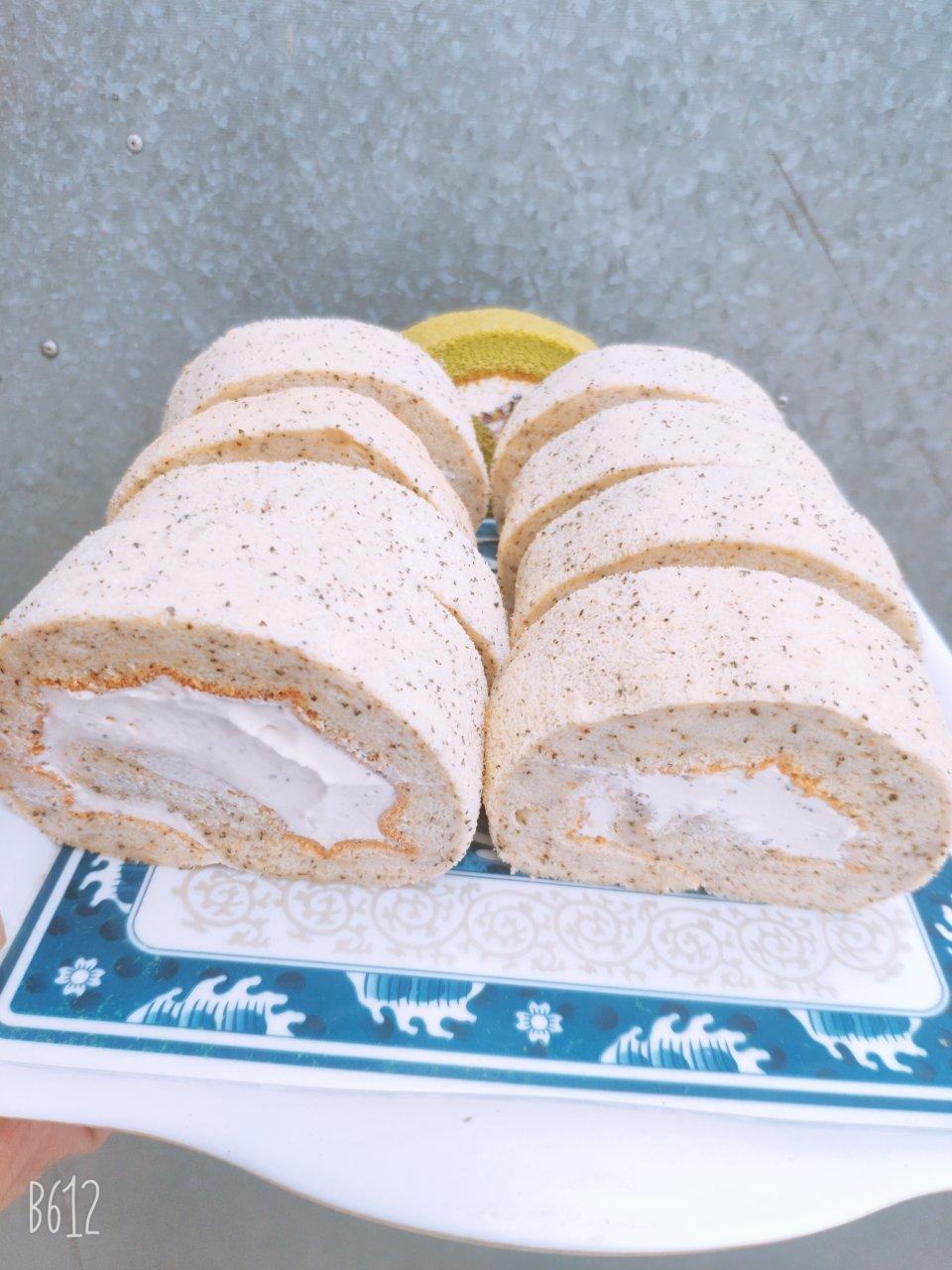 伯爵奶油糯米漩涡蛋糕
