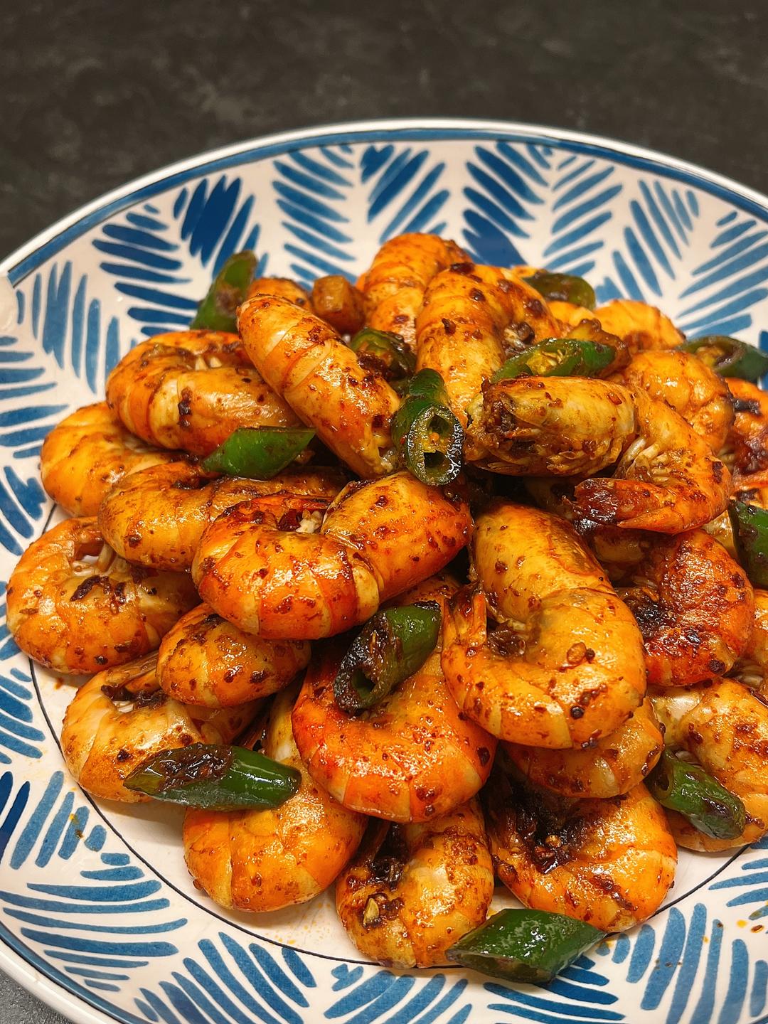 🦐辣炒大头虾🌶的做法