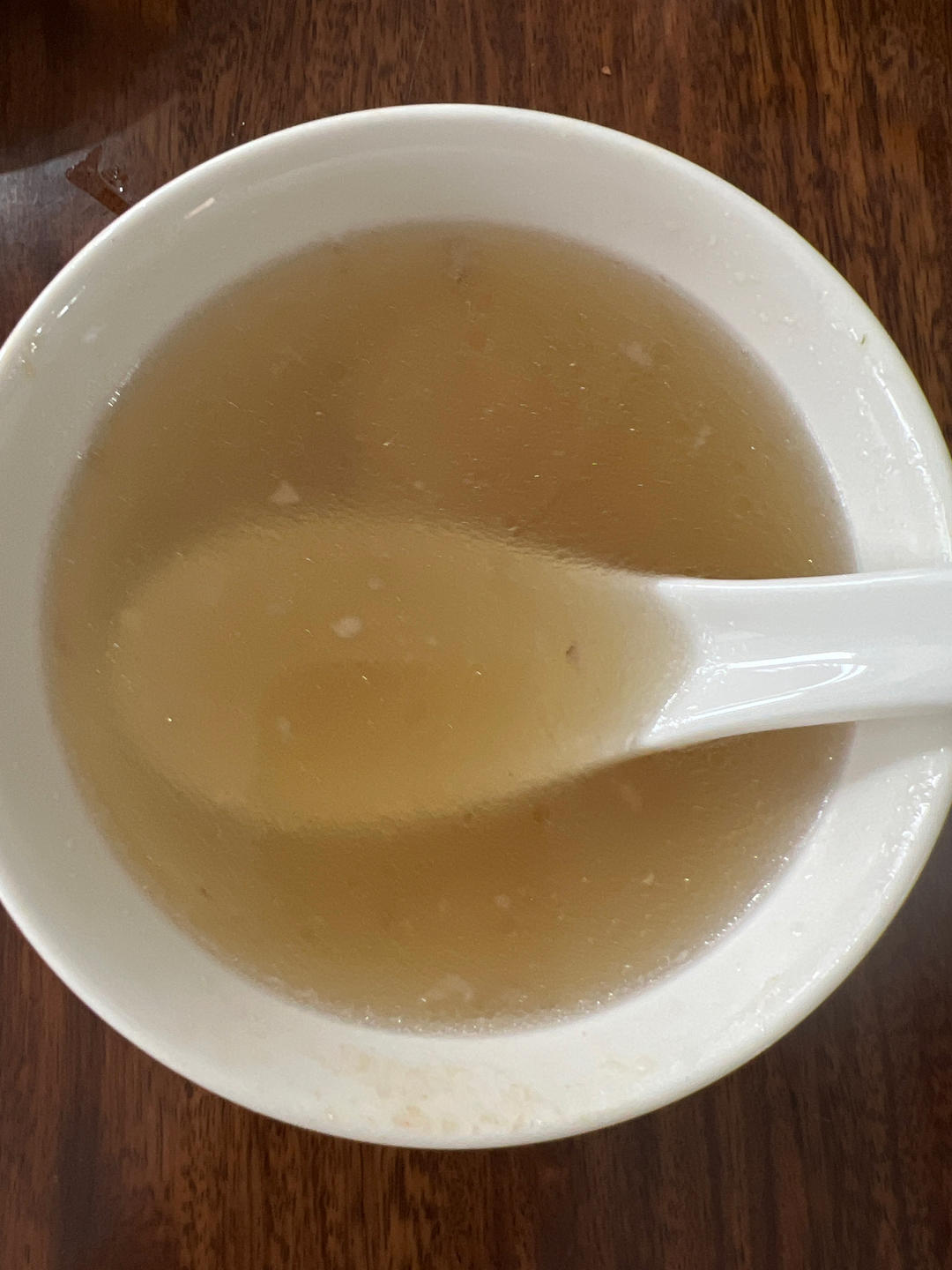 青橄榄油甘雪梨                      炖扇骨鸡肉汤