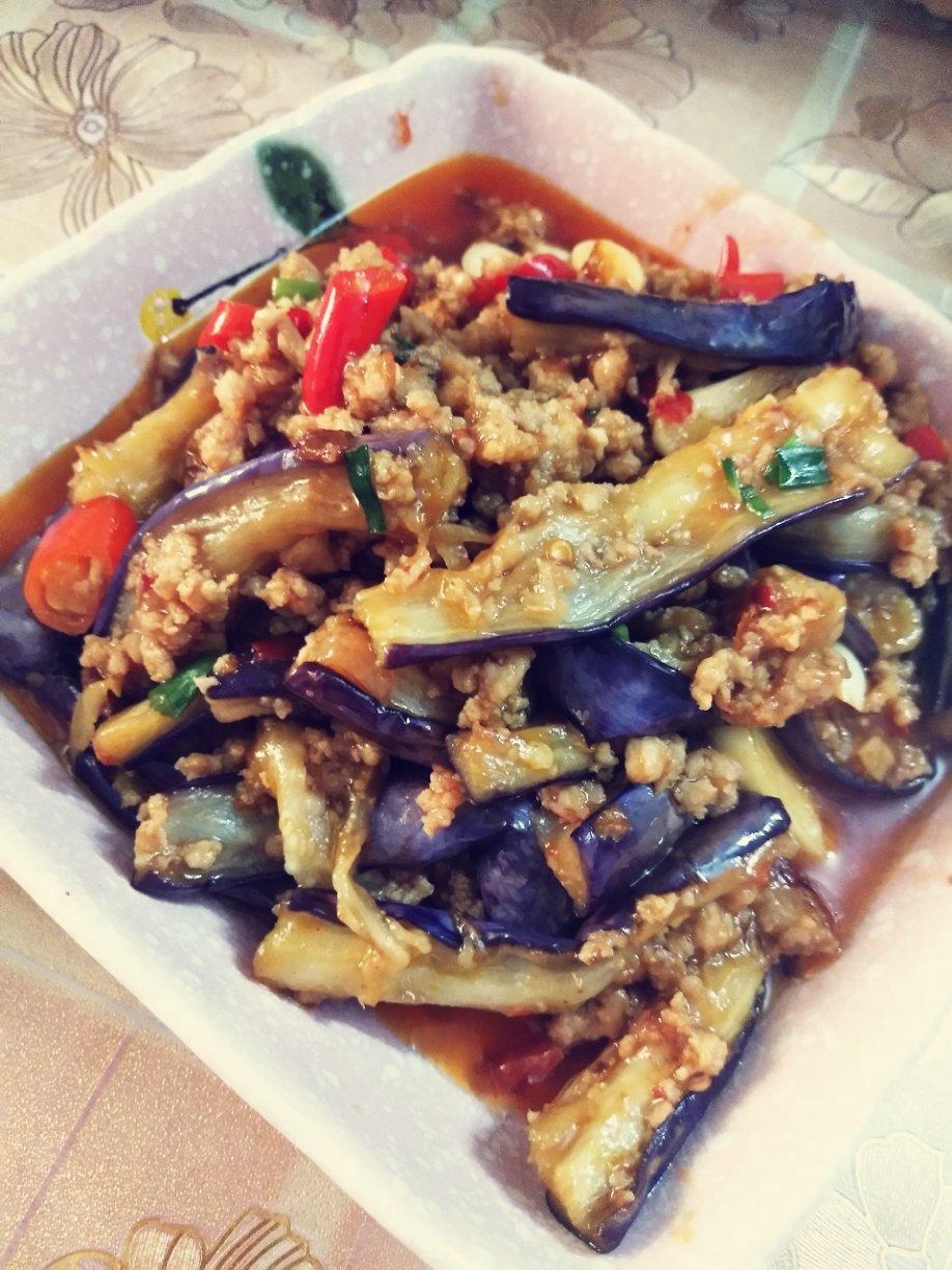 红烧肉沫茄子