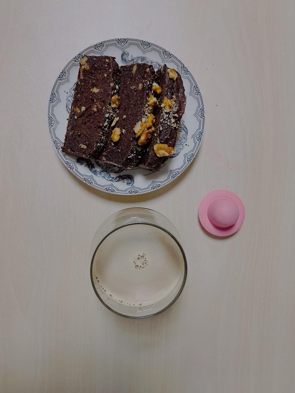 #懒人孕期控糖下午茶#之布朗尼+拿铁