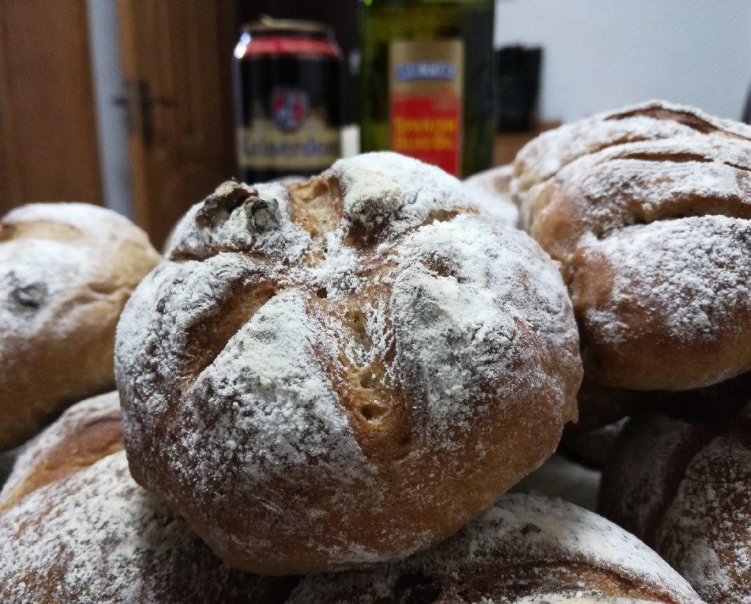 黑啤蔓越莓核桃软欧丨健康·烘焙