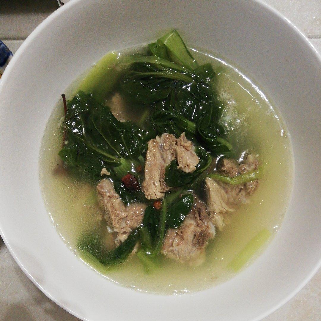 小白菜排骨汤