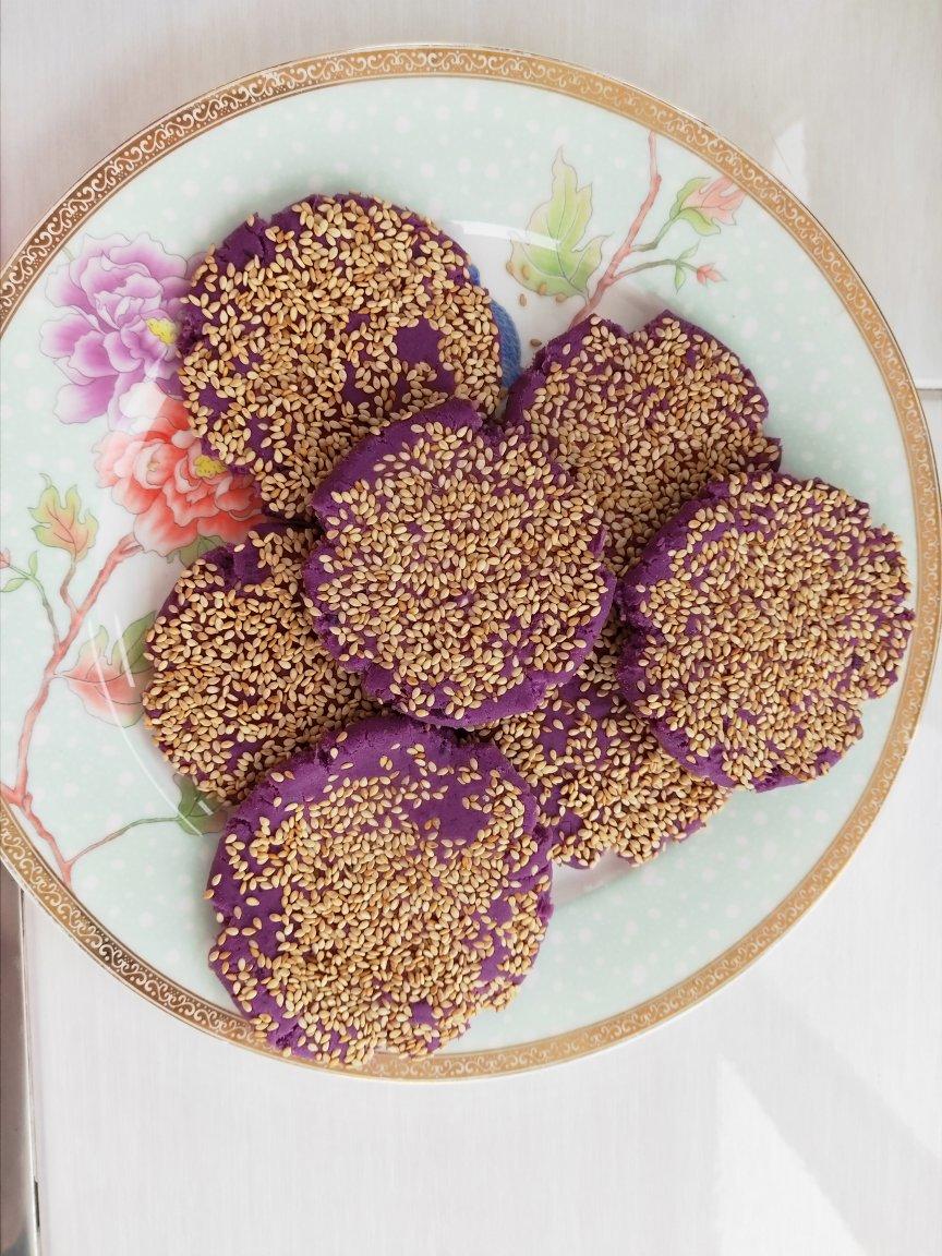 平底锅紫薯饼