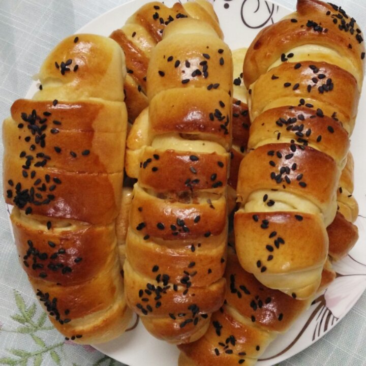 毛毛虫肉松面包