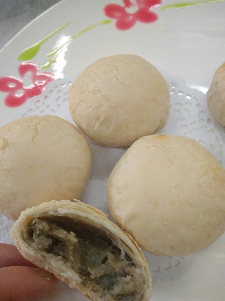 酥皮绿豆饼   酥得掉渣渣
