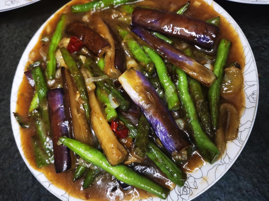 豆角烧茄子