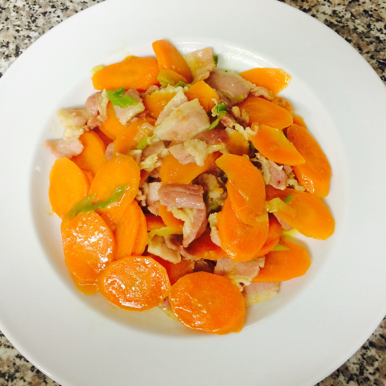 irisching_aug做的胡萝卜炒肉片